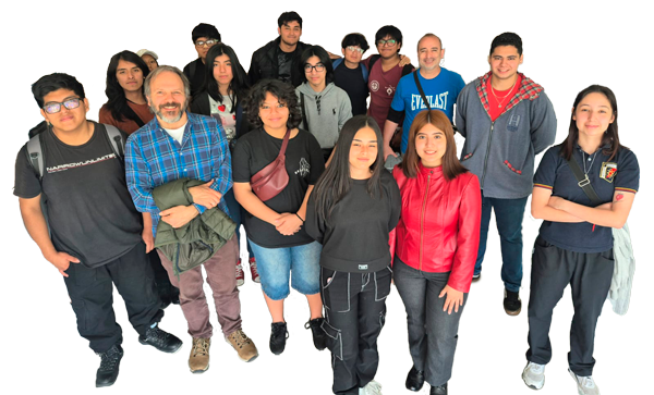 gente en el laboratorio